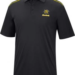 Colosseum Men's Wichita State Shockers Black Polo