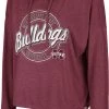 Colosseum Women's Mississippi State Bulldogs Maroon Cody Meet & Greet Hooded Long Sleeve T-Shirt