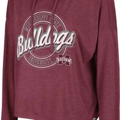Colosseum Women's Mississippi State Bulldogs Maroon Cody Meet & Greet Hooded Long Sleeve T-Shirt