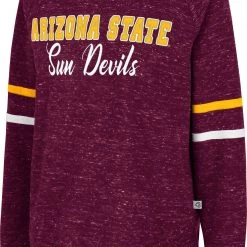 Colosseum Women's Arizona State Sun Devils Maroon Beach Break Pullover Sweatshirt