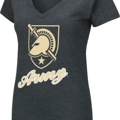 Colosseum Women's Army West Point Black Knights Army Black Dual Blend V-Neck T-Shirt