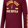 Colosseum Youth Arizona State Sun Devils Maroon Roof Top Longsleeve T-Shirt For Boys'