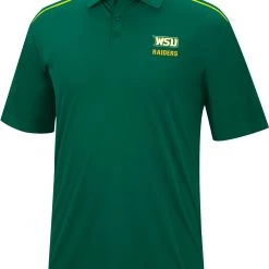 Colosseum Men's Wright State Raiders Green Polo