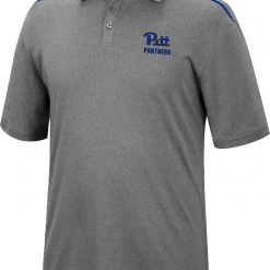 Colosseum Men's Pitt Panthers Gray Polo