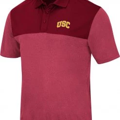 Colosseum Men's USC Trojans Cardinal Polo