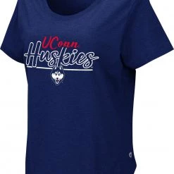 Colosseum Women's UConn Huskies Blue Myla T-Shirt