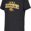 Colosseum Youth Iowa Hawkeyes Black Playbook T-Shirt For Girls'