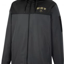 Colosseum Men's UCF Knights Grey Hooded Windbreaker
