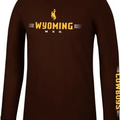Colosseum Men's Wyoming Cowboys Brown Promo Polo