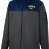 Colosseum Men's Michigan Wolverines Grey Hooded Windbreaker