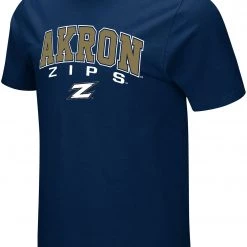 Colosseum Men's Akron Zips Navy T-Shirt