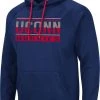 Colosseum Men's UConn Huskies Blue Pullover Hoodie