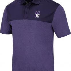 Colosseum Men's Northwestern Wildcats Purple Links Polo
