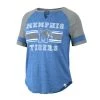 Colosseum Women's Memphis Tigers Blue Raglan T-Shirt