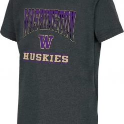 Colosseum Youth Washington Huskies Black Toffee T-Shirt For Girls'