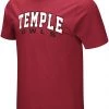 Colosseum Men's Temple Owls Cherry T-Shirt
