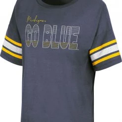 Colosseum Women's Michigan Wolverines Blue Janis T-Shirt