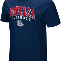 Colosseum Men's Gonzaga Bulldogs Blue T-Shirt