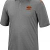 Colosseum Men's Oklahoma State Cowboys Gray Polo
