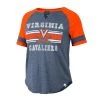 Colosseum Women's Virginia Cavaliers Navy Raglan T-Shirt