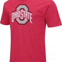 Colosseum Men's Ohio State Buckeyes Scarlet T-Shirt