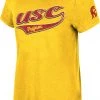 Colosseum Women's USC Trojans Gold Scoop T-Shirt