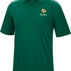 Colosseum Men's Cal Poly Mustangs Green Polo