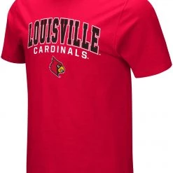 Colosseum Men's Louisville Cardinals Cardinal Red T-Shirt