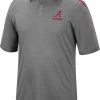 Colosseum Men's Alabama Crimson Tide Gray Polo