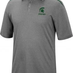 Colosseum Men's Michigan State Spartans Gray Polo