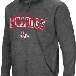 Colosseum Men's Fresno State Bulldogs Grey Cloverleaf Hoodie