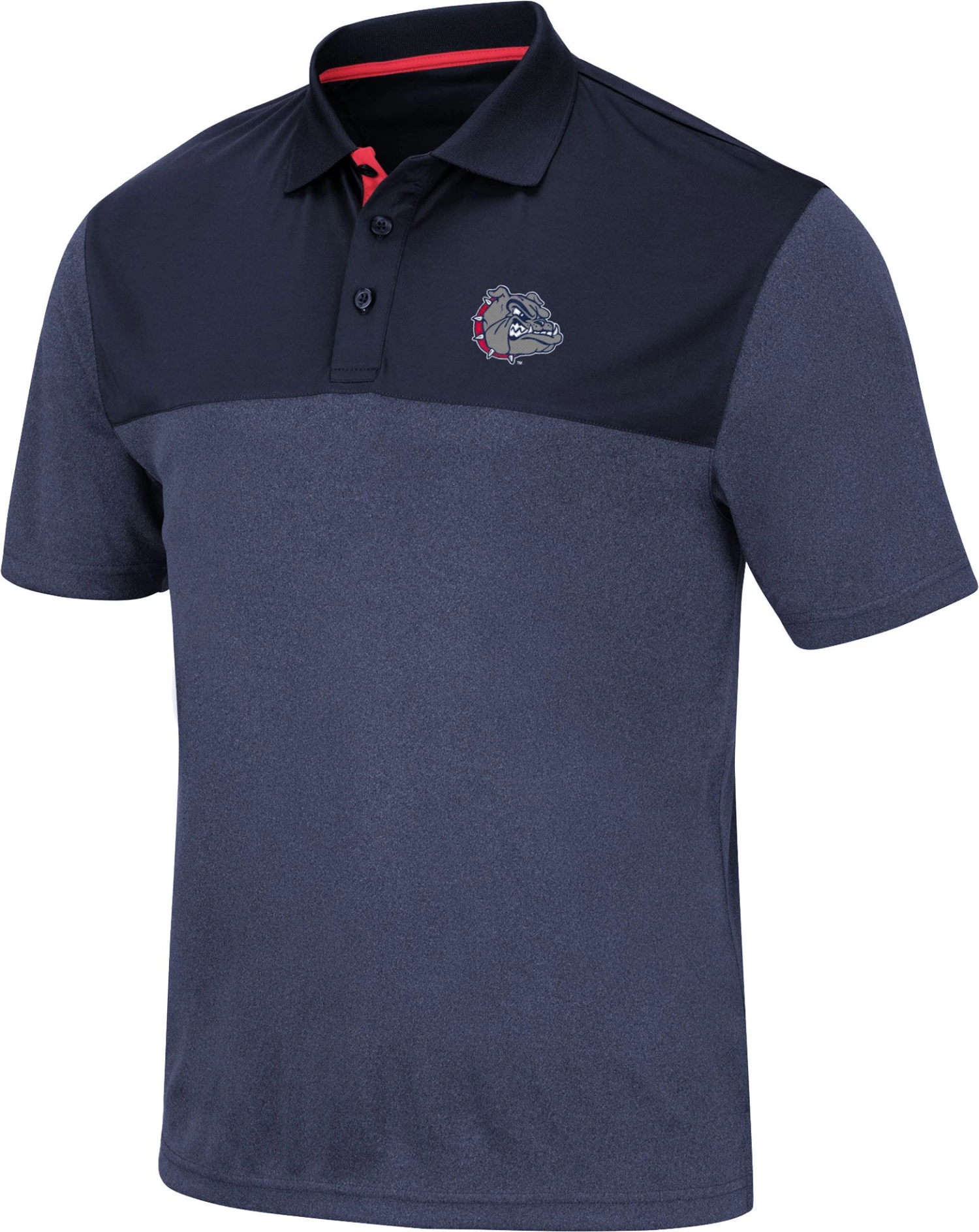 Colosseum Men's Gonzaga Bulldogs Blue Links Polo 1 Colosseum Men's Gonzaga Bulldogs Blue Links Polo