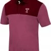 Colosseum Men's Temple Owls Cherry Links Polo