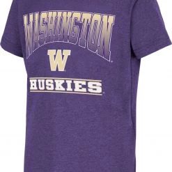 Colosseum Youth Washington Huskies Purple Toffee T-Shirt For Girls'