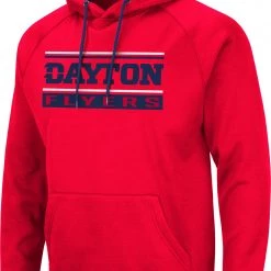 Colosseum Men's Dayton Flyers Red Pullover Hoodie