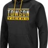 Colosseum Men's Towson Tigers Pullover Black Hoodie