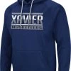 Colosseum Men's Xavier Musketeers Blue Pullover Hoodie