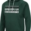 Colosseum Men's Binghamton Bears Green Pullover Hoodie
