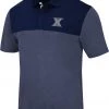 Colosseum Men's Xavier Musketeers Blue Links Polo