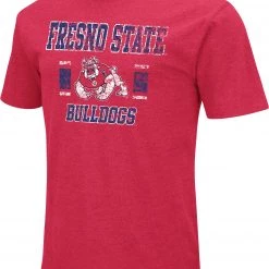Colosseum Men's Fresno State Bulldogs Cardinal Playbook T-Shirt