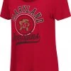 Colosseum Women's Maryland Terrapins Red Scoop-Neck T-Shirt