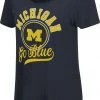 Colosseum Women's Michigan Wolverines Blue Scoop-Neck T-Shirt