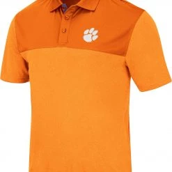 Colosseum Men's Clemson Tigers Orange Links Polo