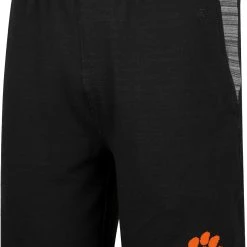 Colosseum Men's Clemson Tigers Black Thunder Fleece Shorts