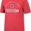 Colosseum Men's Ohio State Buckeyes Garnet Tri-Blend T-Shirt