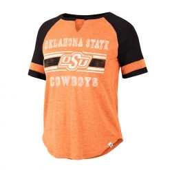 Colosseum Women's Oklahoma State Cowboys Orange Raglan T-Shirt