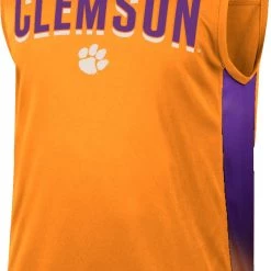 Colosseum Men's Clemson Tigers Orange Hollywood Sleeveless T-Shirt