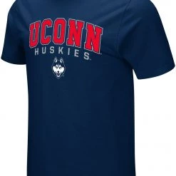 Colosseum Men's UConn Huskies Blue T-Shirt