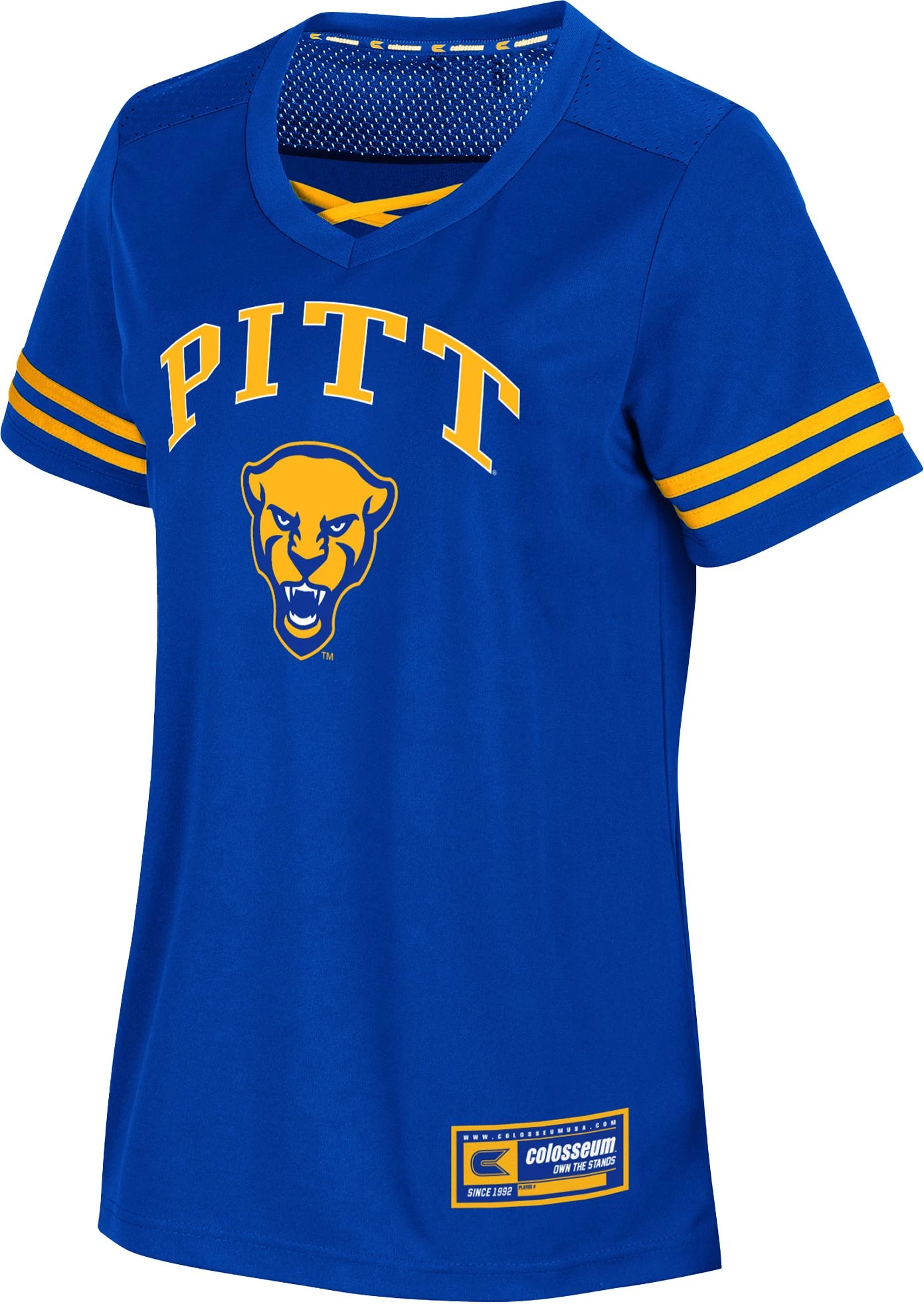 Colosseum Women's Pitt Panthers Blue Relationship Agreement Jersey 1 Colosseum Women's Pitt Panthers Blue Relationship Agreement Jersey