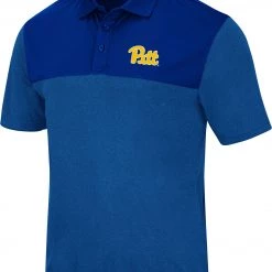 Colosseum Men's Pitt Panthers Blue Polo